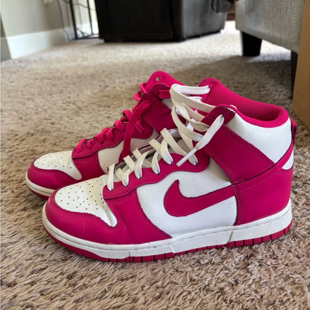 Nike Fuchsia and White High-Tops